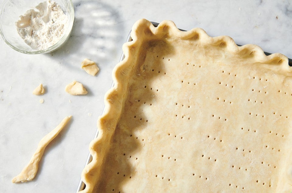 All-Purpose Flaky Pastry Dough in a tart pan - select to zoom