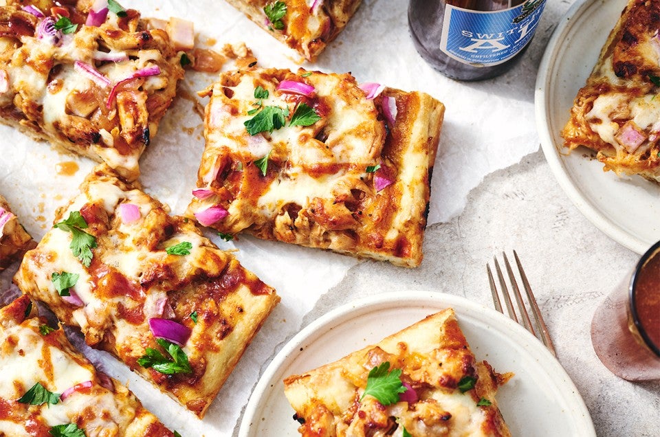 Barbecued Chicken Pizza  - select to zoom