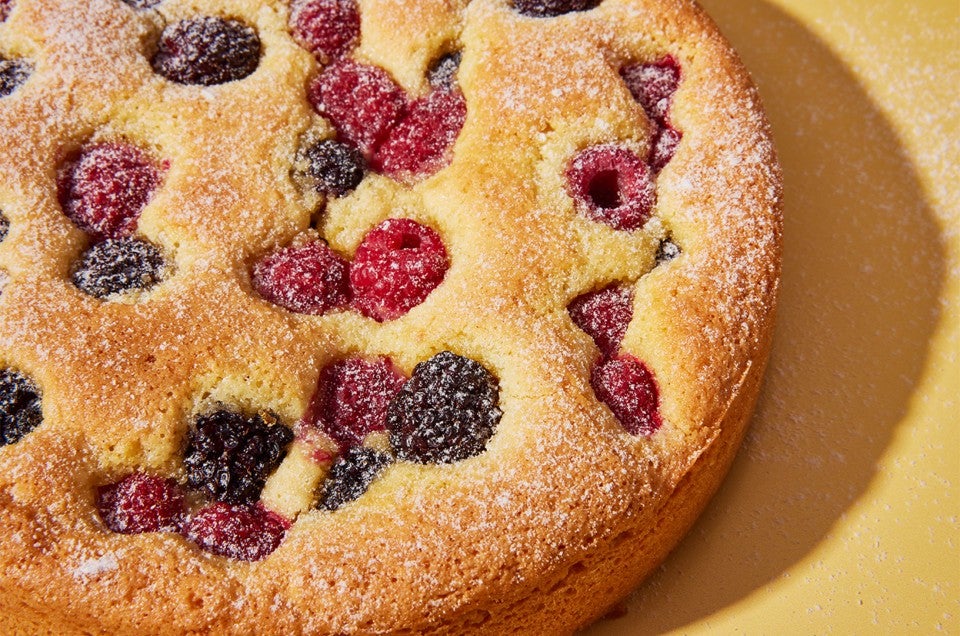 Sunken Berry Almond Cake - select to zoom