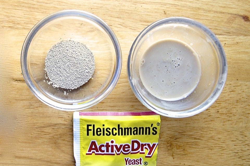 Dissolving active dry yeast via @kingarthurflour