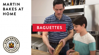 Martin and Arlo evaluating baguettes 