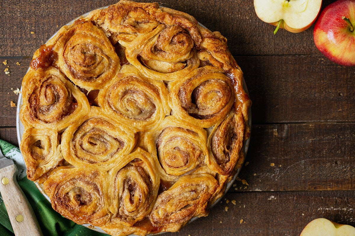 Cinnamon Bun Apple Pie King Arthur Baking