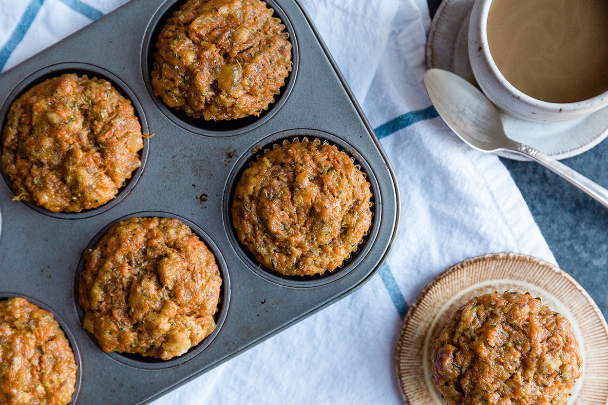 Zucchini &amp; Carrot Muffins Recipe | King Arthur Baking