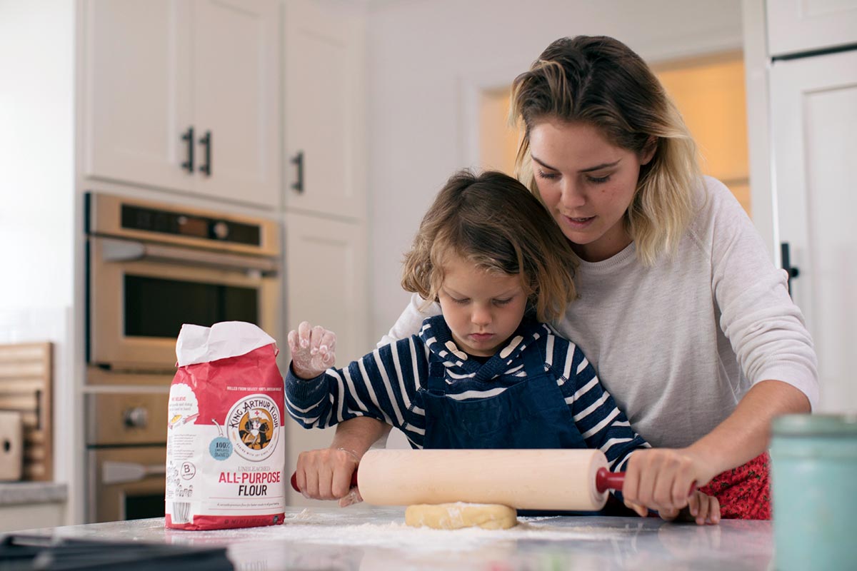 Baking with little kids