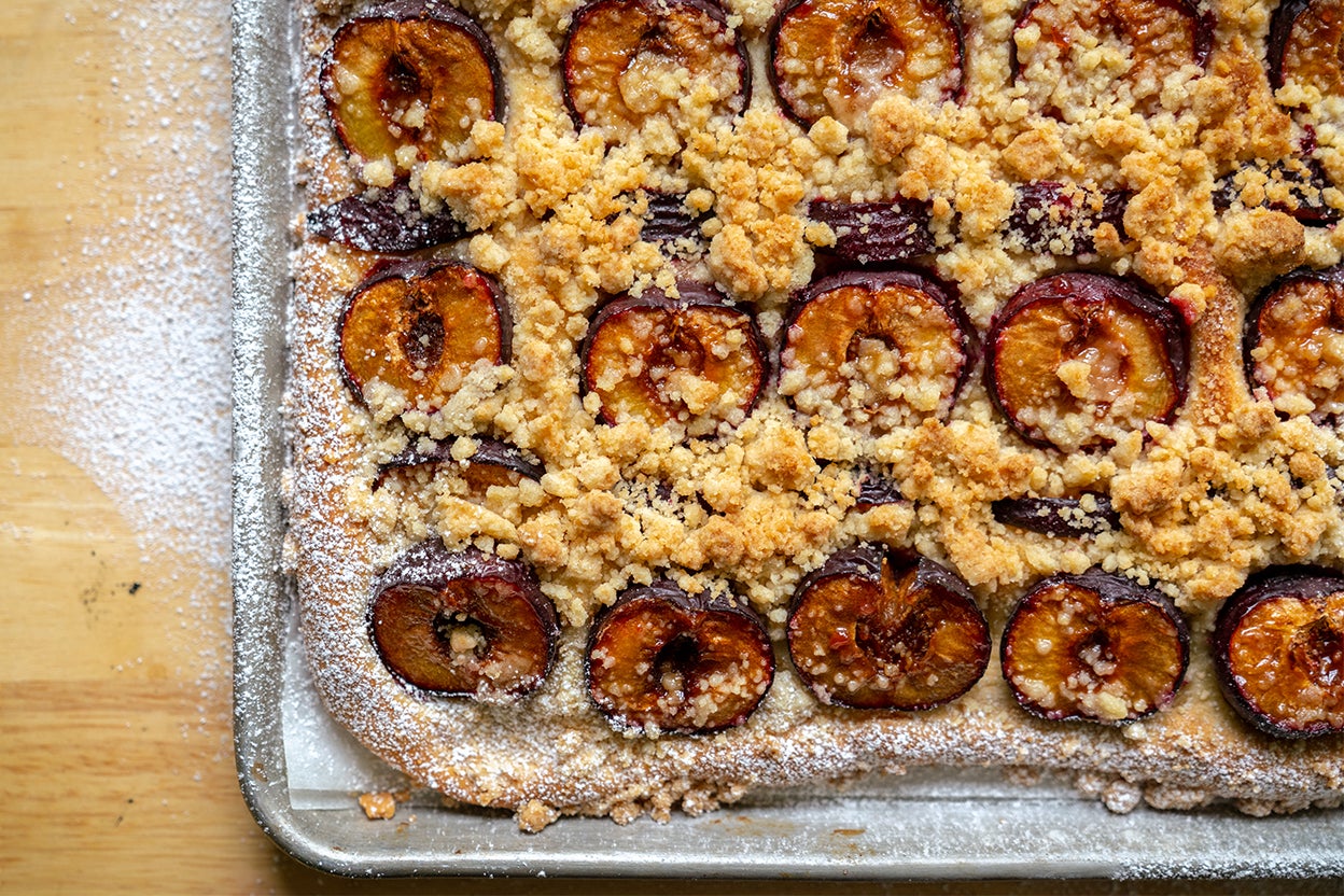 Yogurt Plum Cake - The Busy Baker