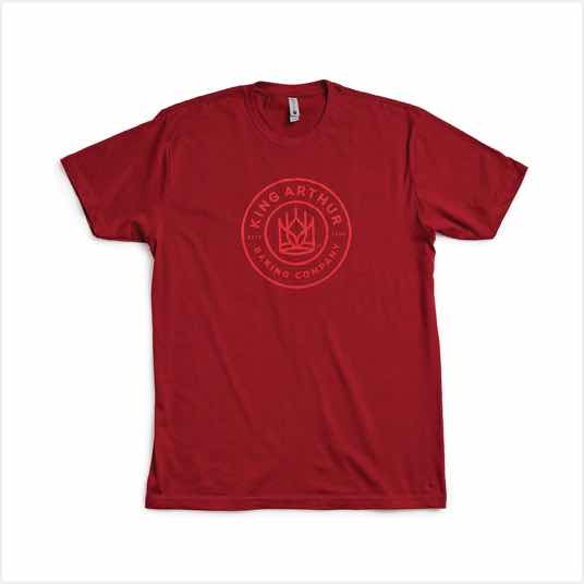 Unisex Round King Arthur Logo Tee – Cardinal Red