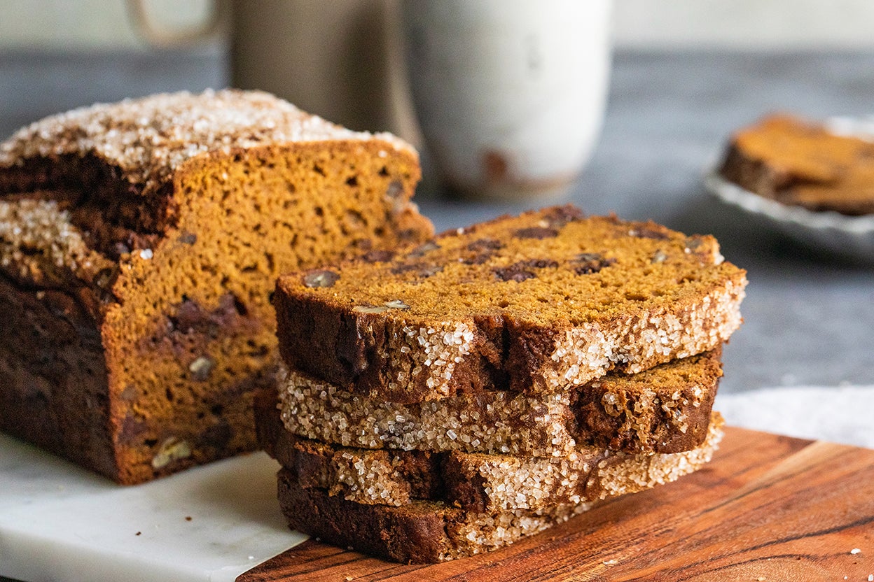 Pumpkin bread.