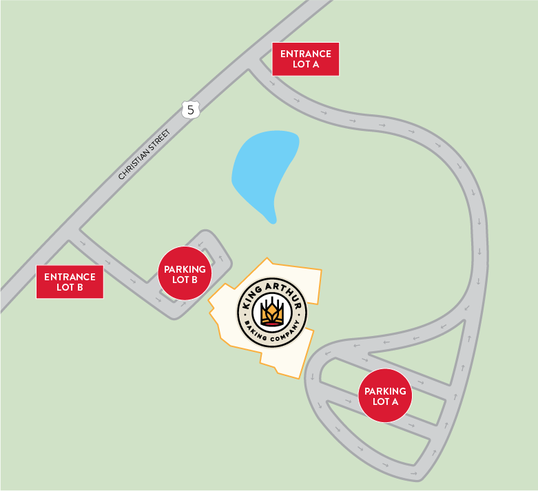 King Arthur store parking map