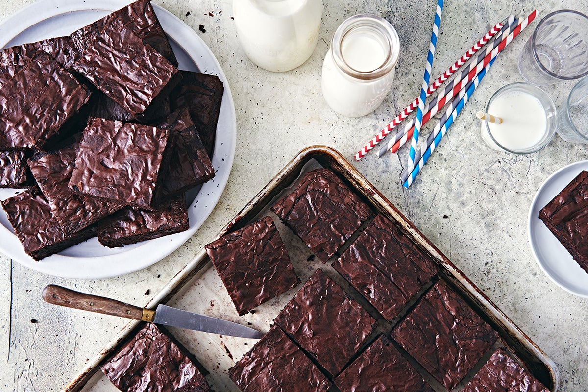 How to Make Box Brownies Better - Cookie Dough and Oven Mitt