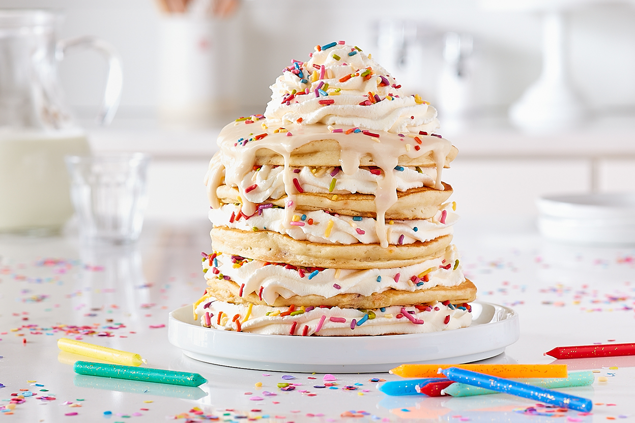 Birthday Pancake Cake Recipe