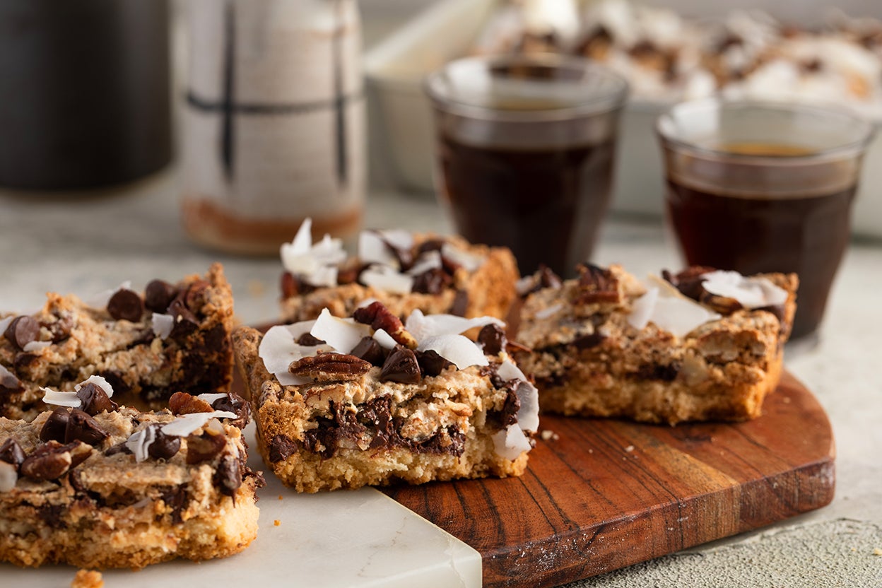 Chocolate-Coconut Macaroon Bars Recipe | King Arthur Baking