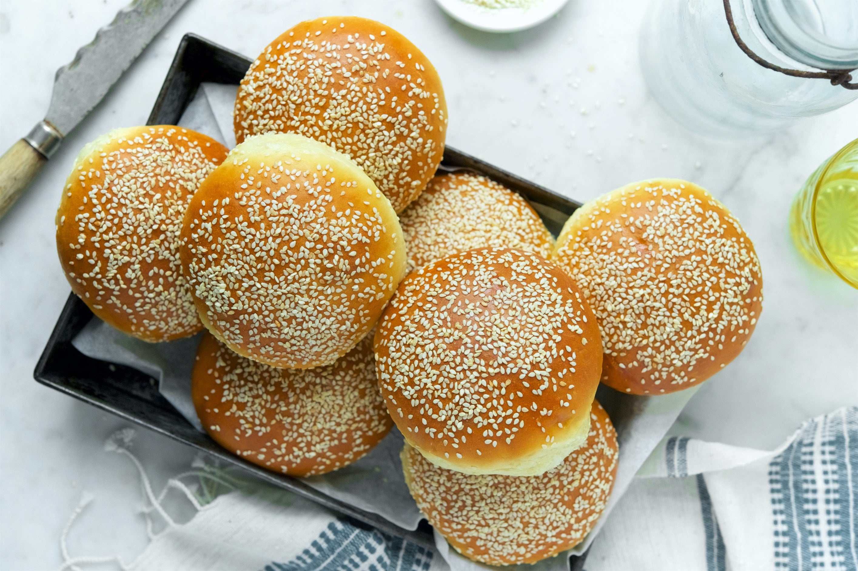 King Arthur Hamburger Bun and Mini Pie Pan