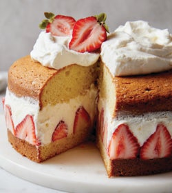 Strawberry Mascarpone Tea Cake