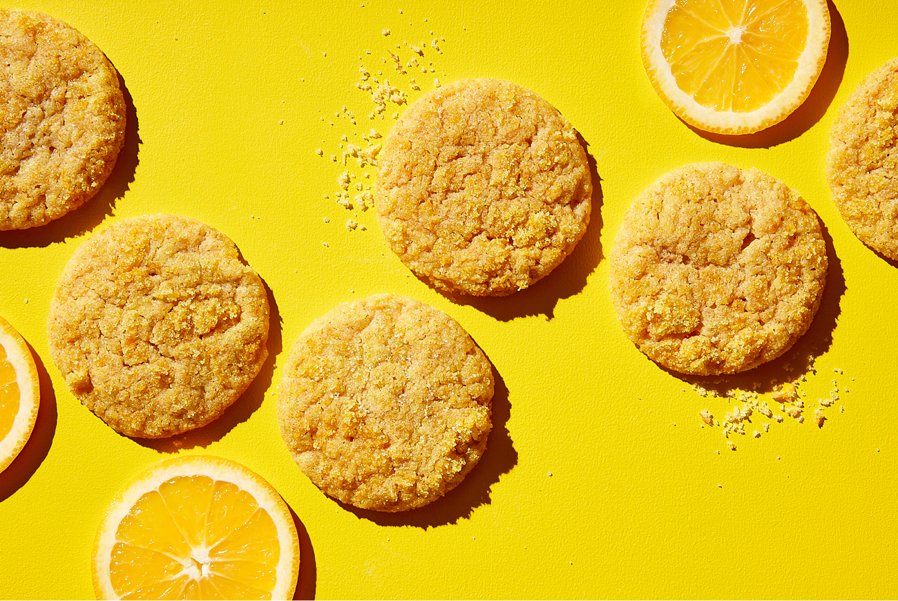 Olive Oil-Orange Sugar Cookies
