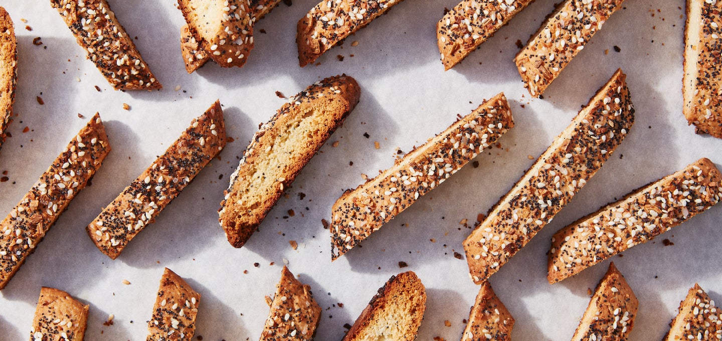 Everything Bagel Biscotti