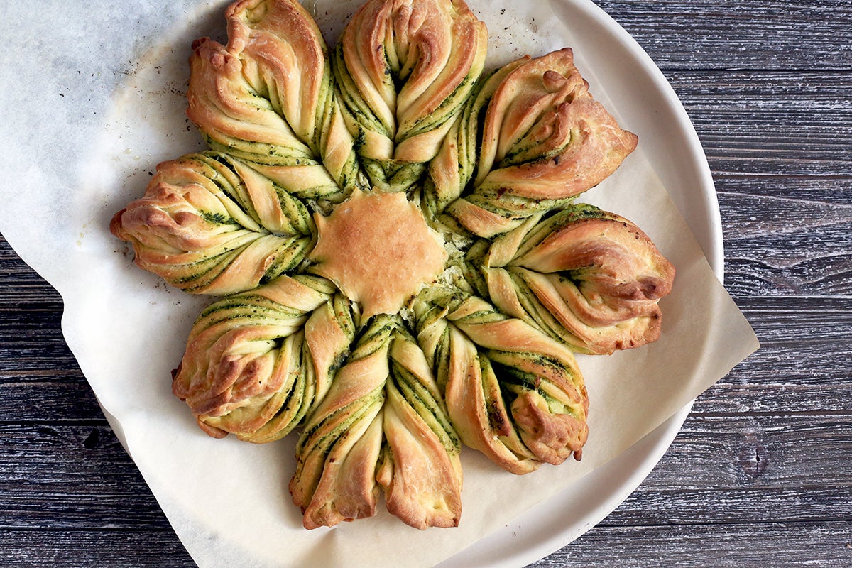 Savory Star Bread via @kingarthurflour