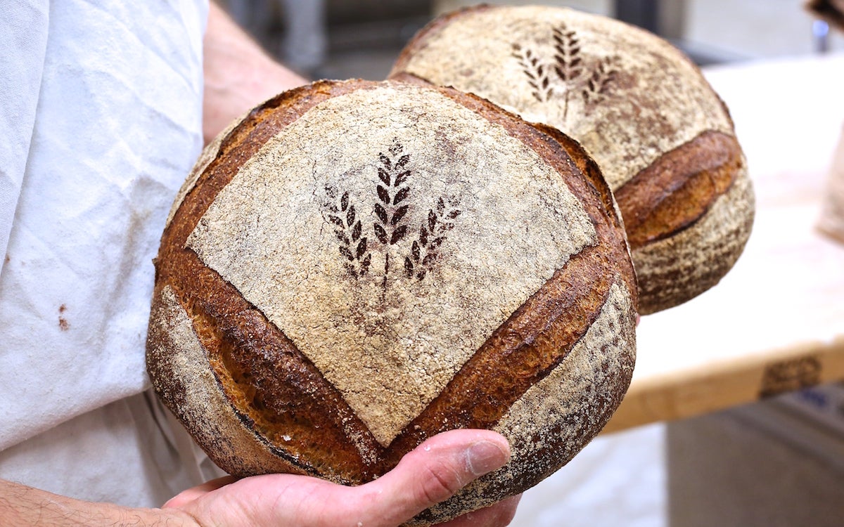 First time with a bread stencil : r/Breadit