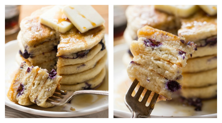 Perfect Gluten-Free Blueberry Pancakes from King Arthur Flour