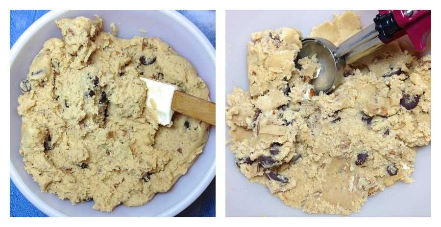 Test: chilling cookie dough via @kingarthurflour