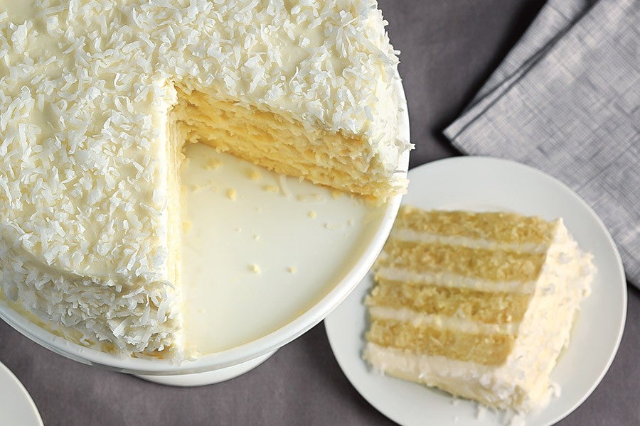 Coconut Cake via @kingarthurflour