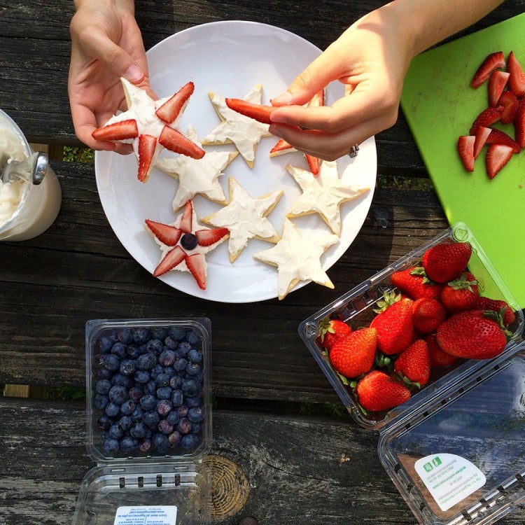 How to make Berry Star Cookies via @kingarthurflour