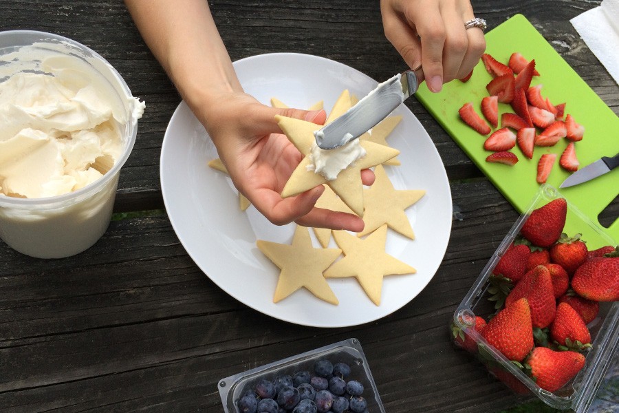 How to make Berry Star Cookies via @kingarthurflour