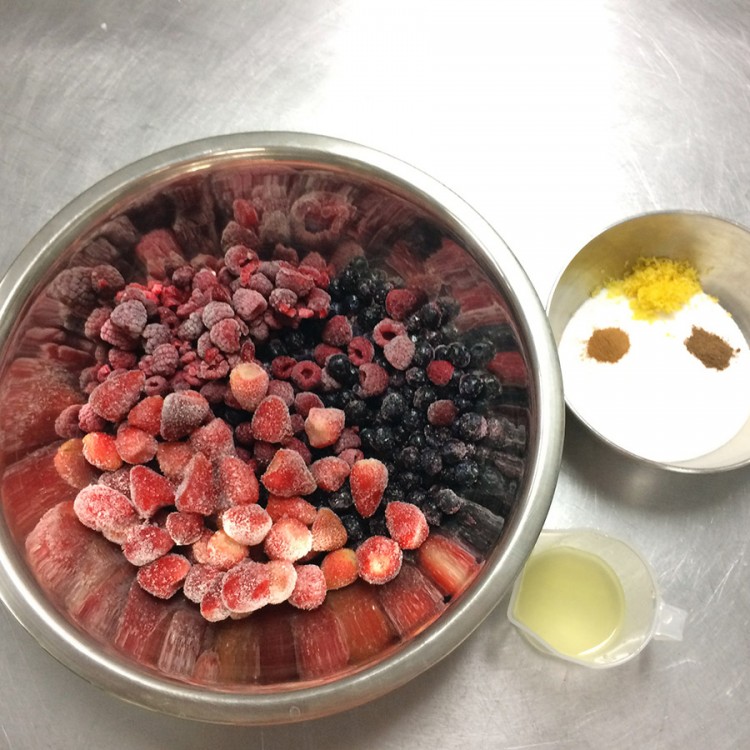 How to make Almond Flour Berry Cobbler via @kingarthurflour