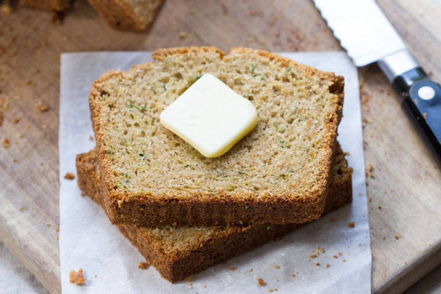 Almond Flour Zucchini Bread via @kingarthurflour