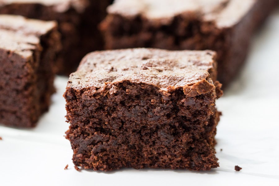 Almond Flour Brownies via @kingarthurflour