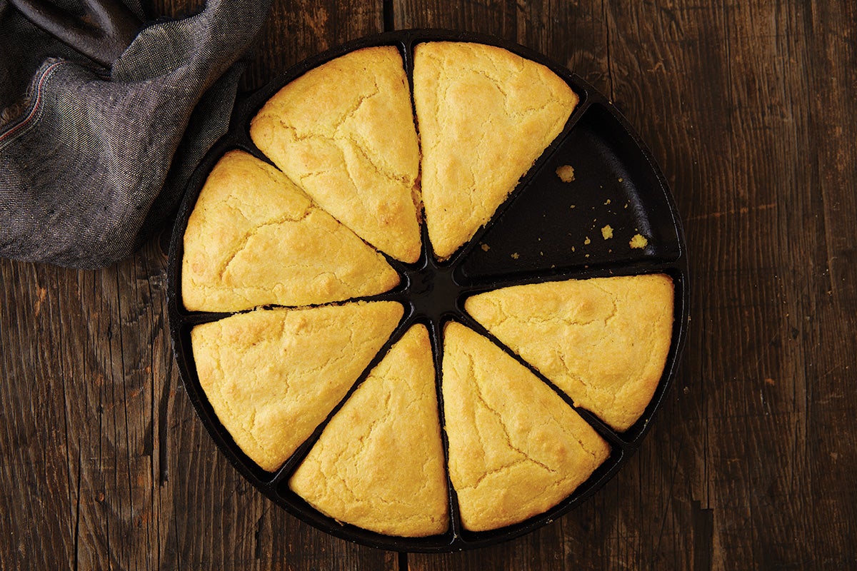 Small Batch Cast Iron Skillet Cornbread - Scotch & Scones