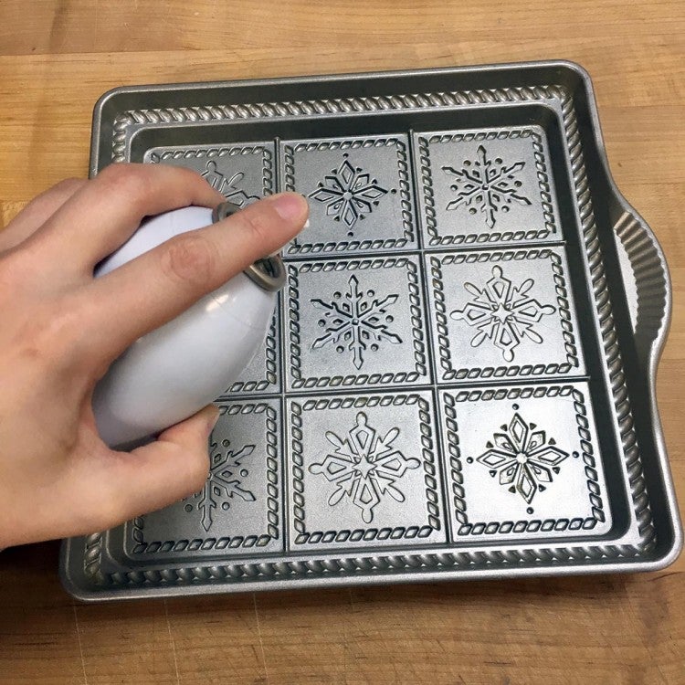 Snowflake Shortbread via @kingarthurflour