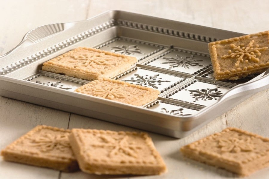 Snowflake Shortbread via @kingarthurflour