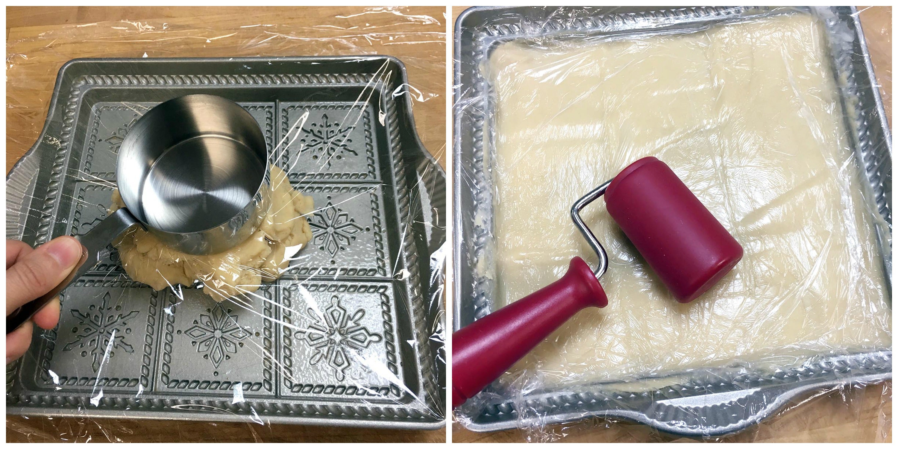 Snowflakes Shortbread and Cake Pan