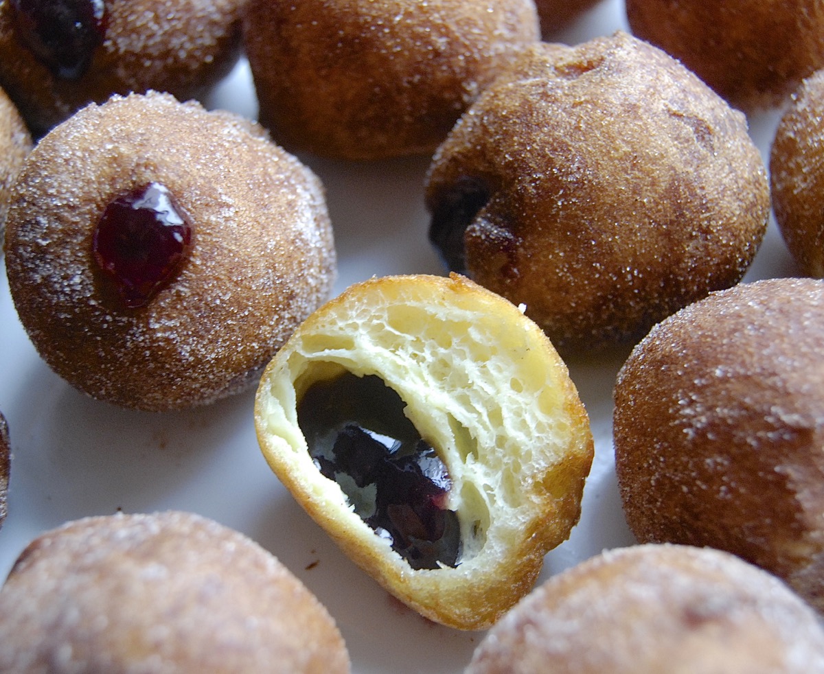Chanukah Jelly Doughnuts via @kingarthurflour