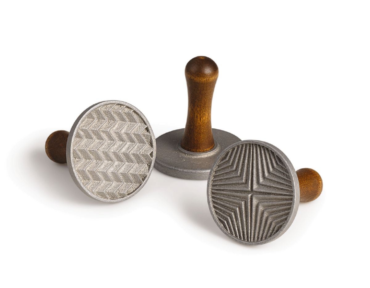 Nordic Ware Geo Cast Cookie Stamps - Silver, 1 - Foods Co.