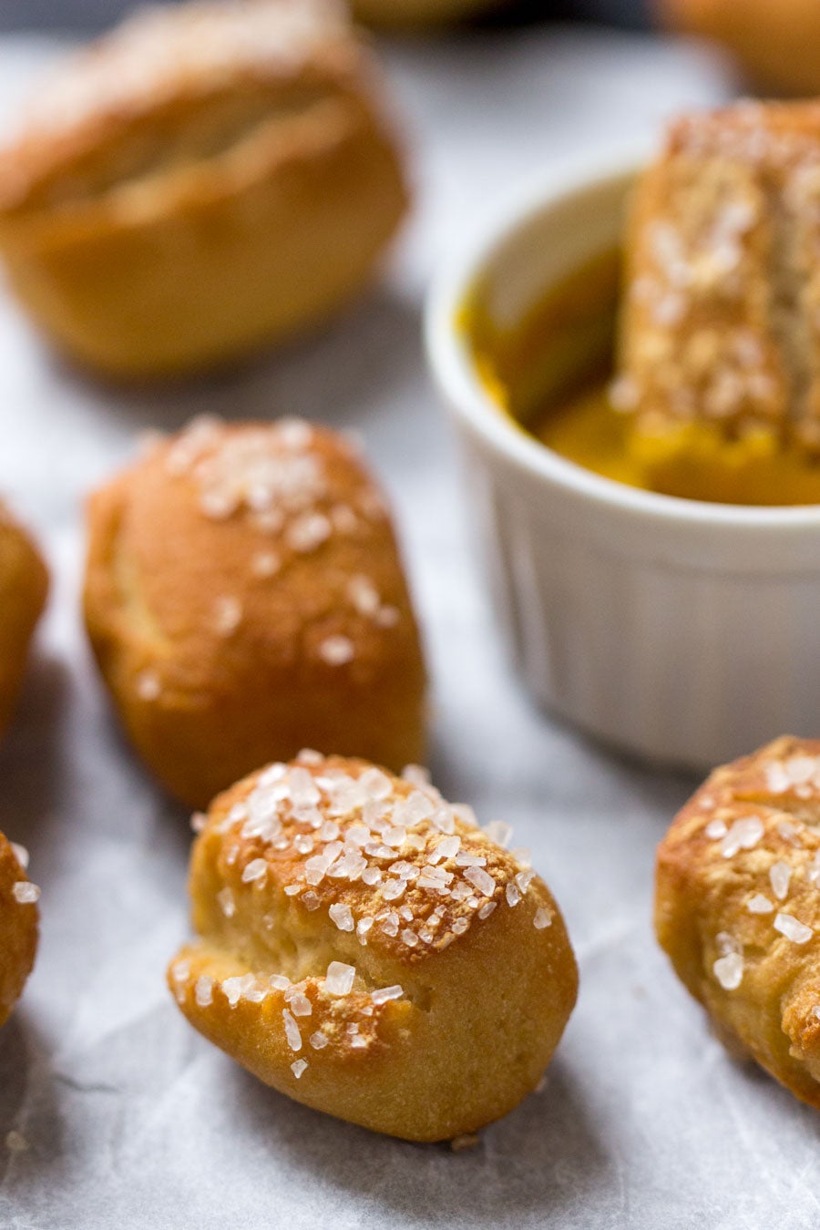 Gluten-Free Soft Pretzel Bites via @kingarthurflour