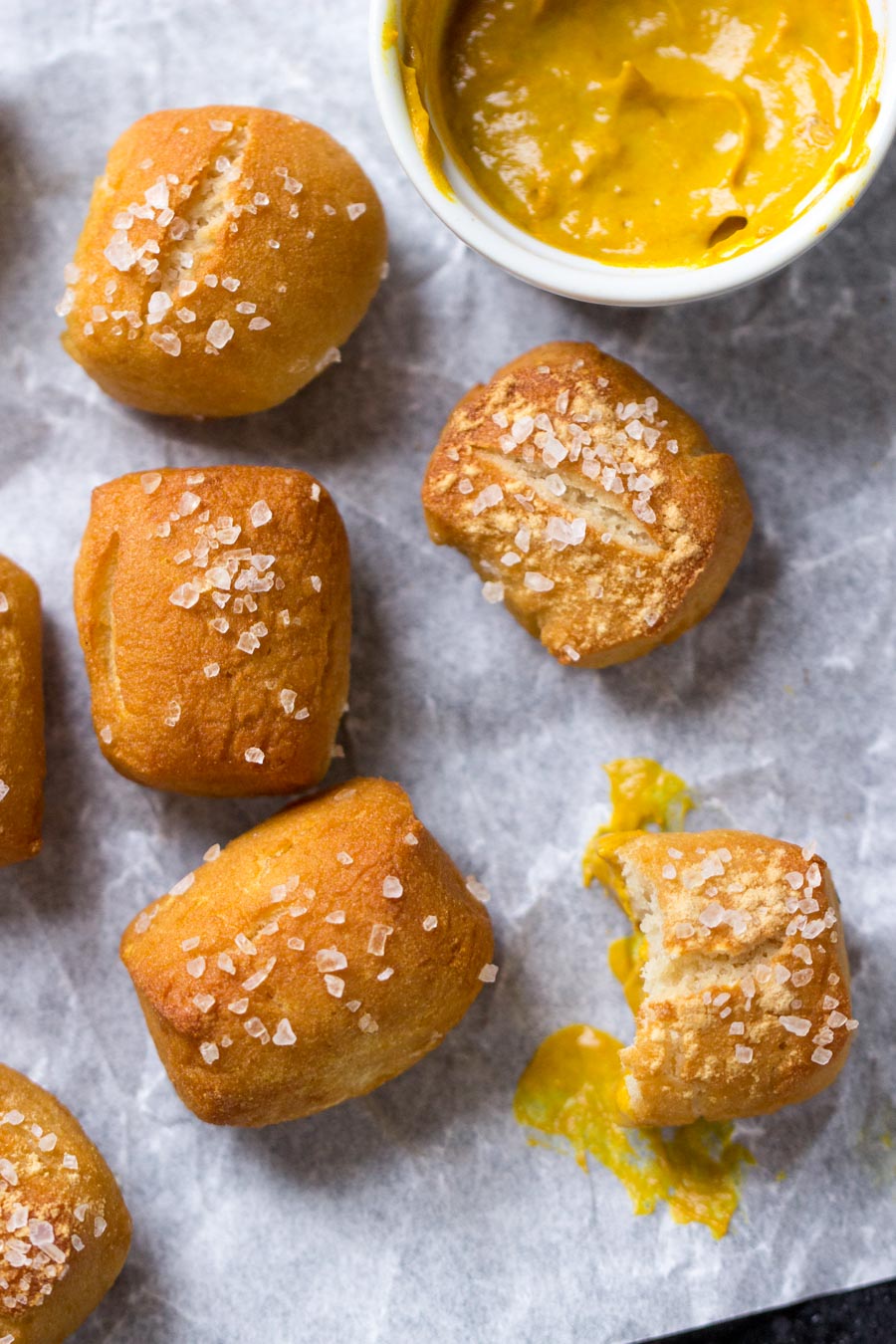 Gluten-Free Soft Pretzel Bites via @kingarthurflour