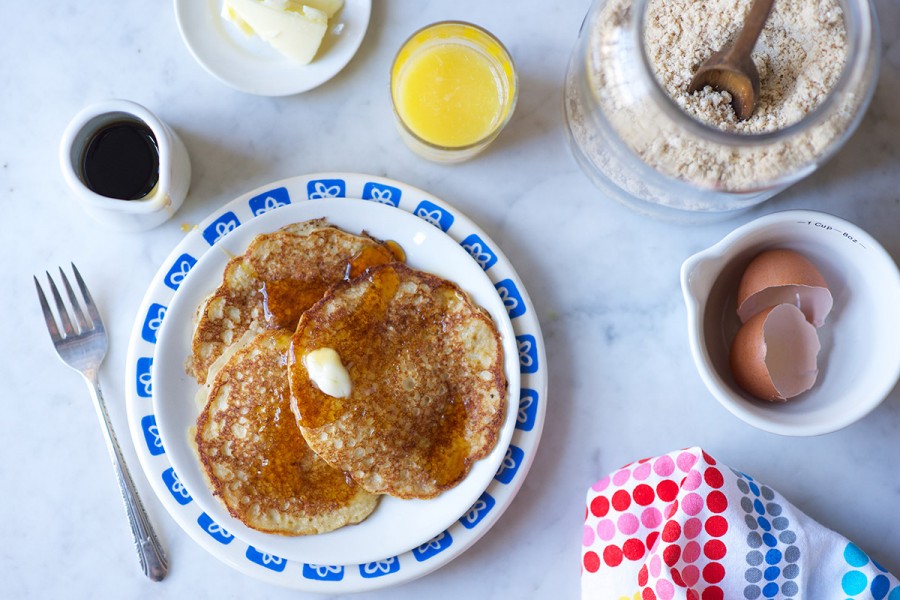 Whole Grain Pancake Mix via @kingarthurflour