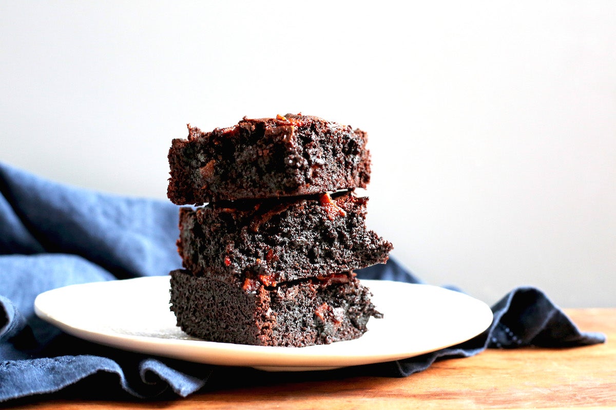 Bacon brownies via @kingarthurflour