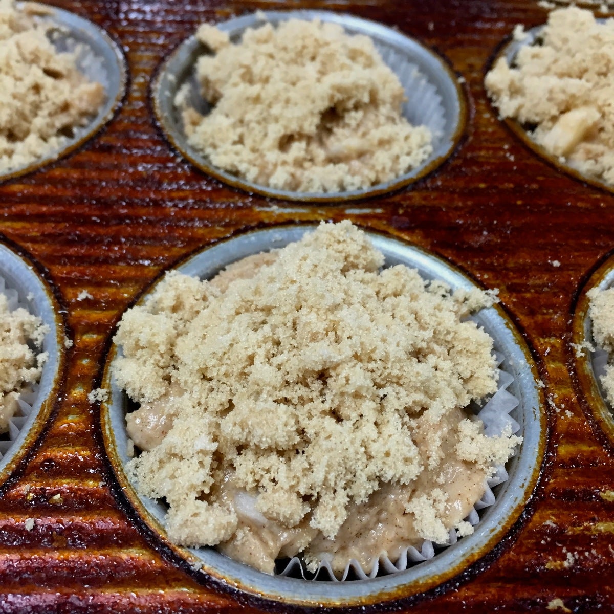 How to make apple muffins via @kingarthurflour