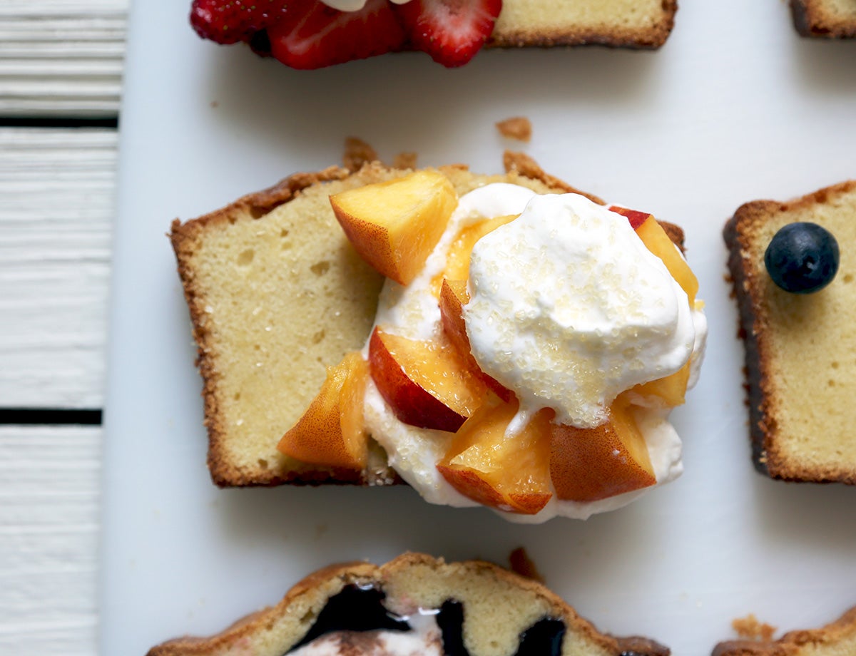 Pound cake via @kingarthurflour