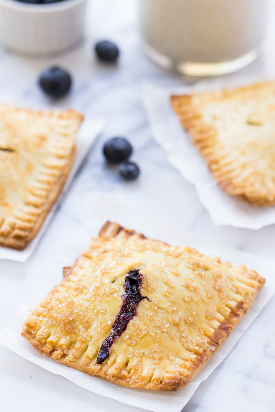 Gluten-Free Blueberry Hand Pies via @kingarthurflour