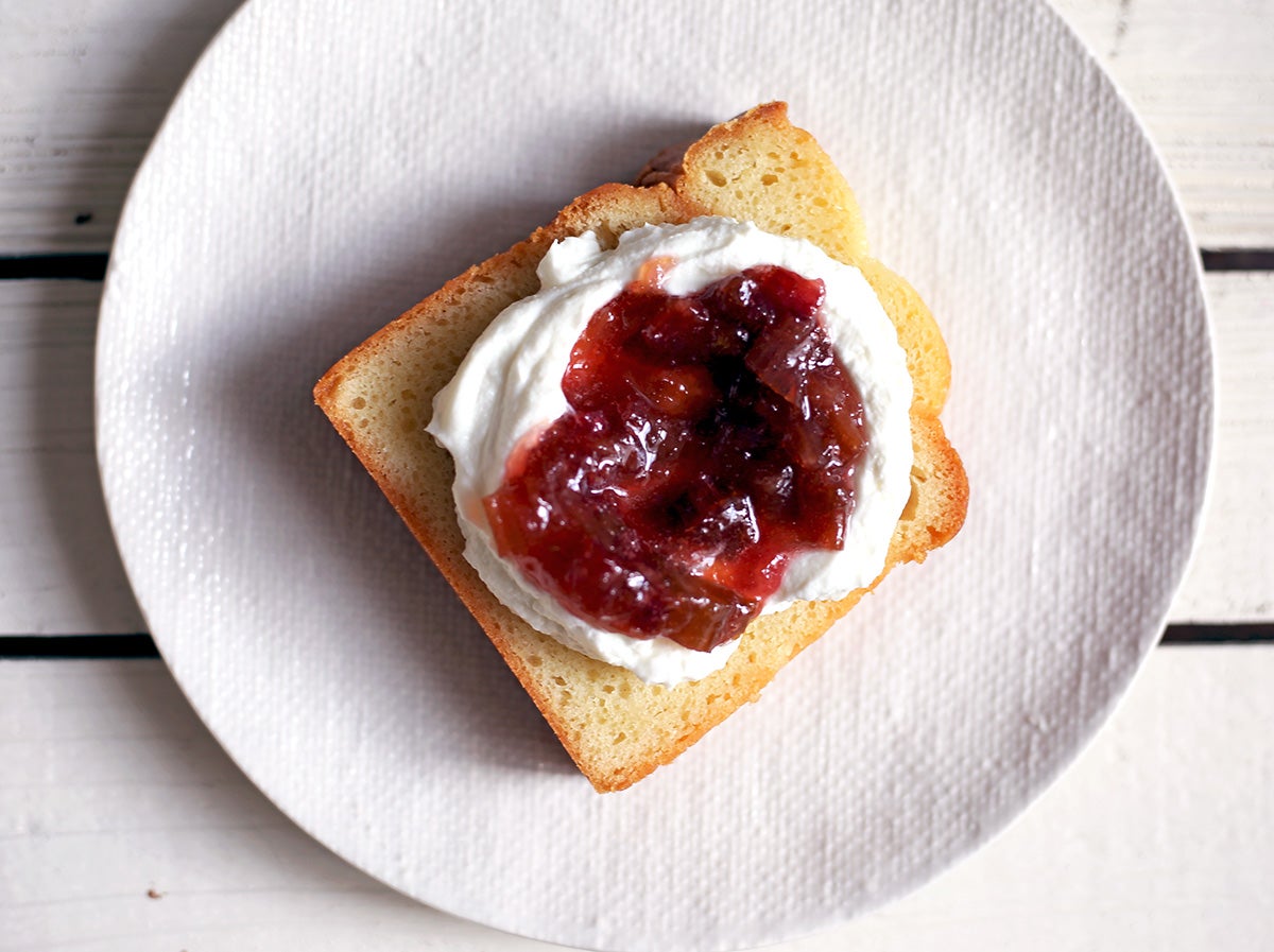 Rhubarb Compote via @kingarthurflour