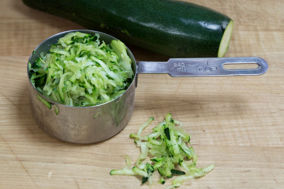 Simple zucchini bread ingredients via @kingarthurflour