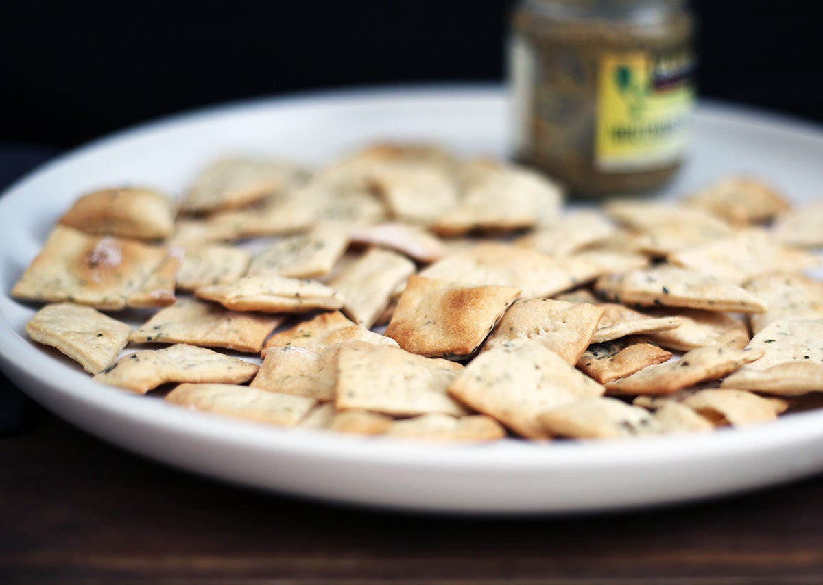 Homemade Crackers via @kingarthurflour