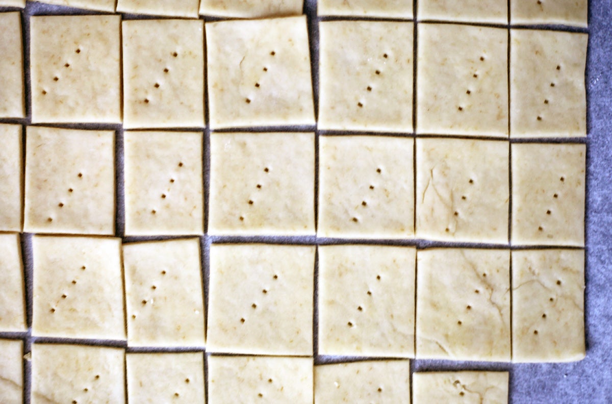 Homemade Crackers via @kingarthurflour