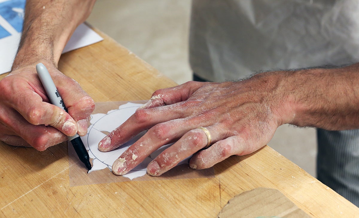 Artisan bread stenciling via @kingarthurflour