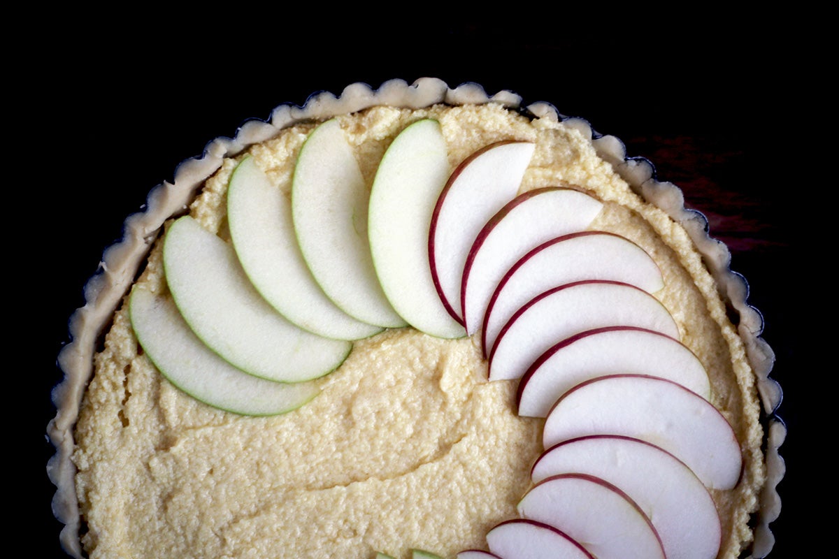 French apple tart via @kingarthurflour