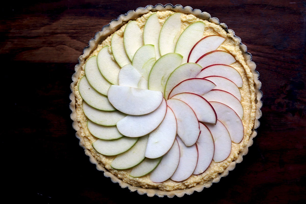 French apple tart via @kingarthurflour