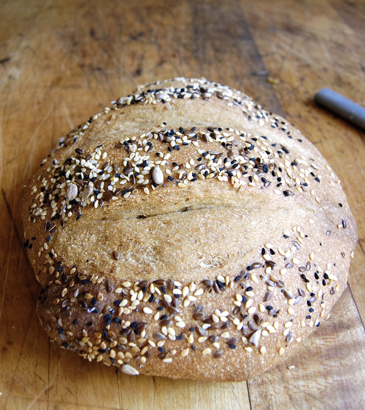 Whole wheat no-knead bread via @kingarthurflour